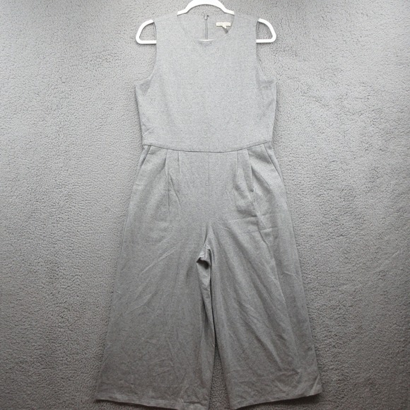 Eileen Fisher Pants - Eileen Fisher Moon Jumpsuit Women Small Gray Organic Cotton Sleeveless Wide Leg
